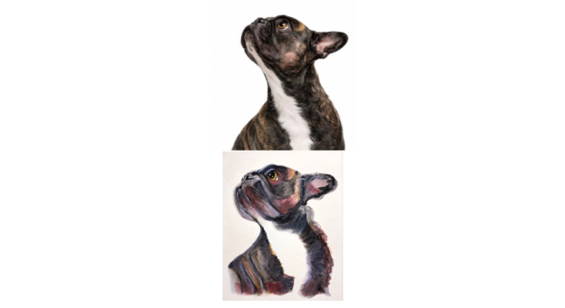 Acuarela de Mascota 40x50 (1 rostro)