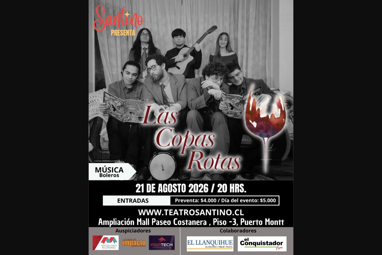 Las Copas Rotas: Noche de Boleros en Teatro Santino