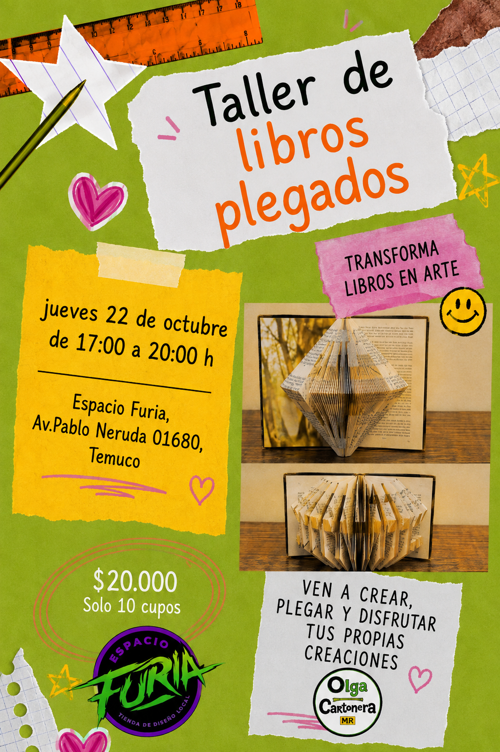 Taller de libros plegados