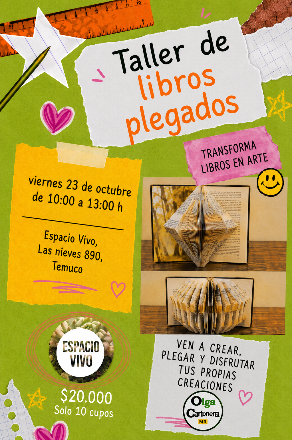 Taller de libros plegados