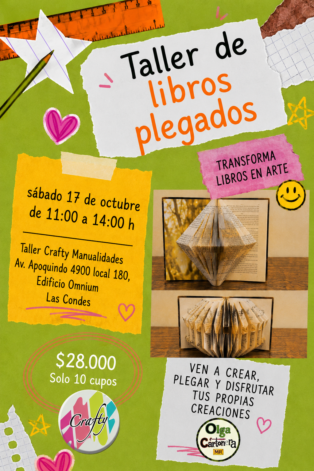 Taller de libros plegados