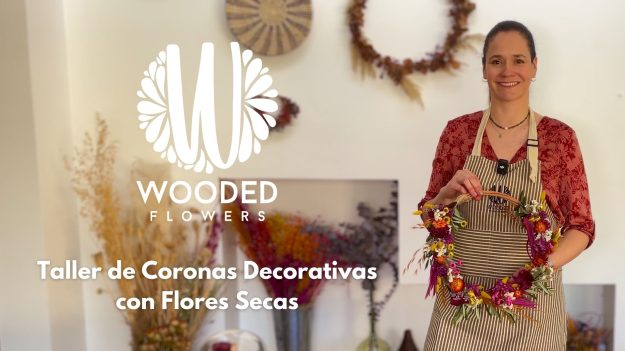 Taller ON LINE coronas decorativas de flores secas